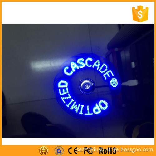 Fashionable advertising usb driver led message fan for promo gift